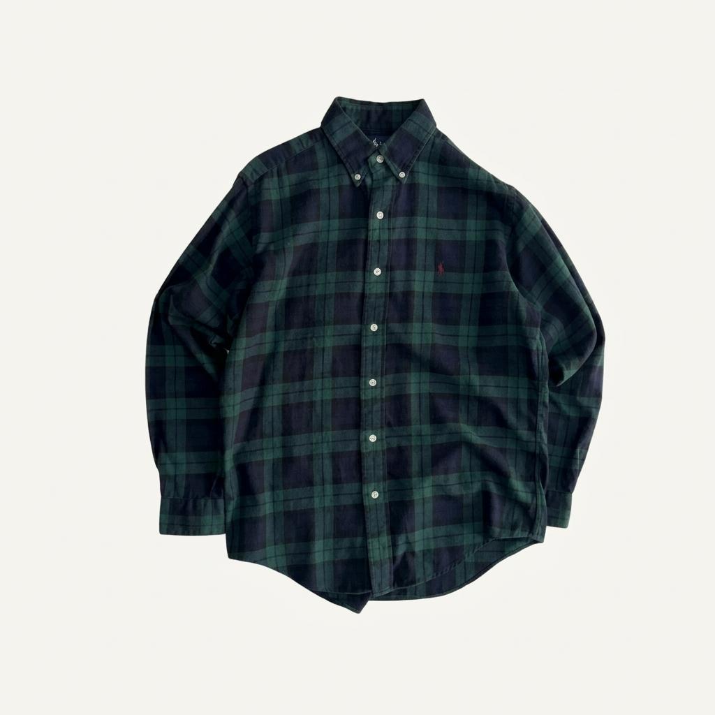 [95] 90's Polo Ralph Lauren Check Shirt 1