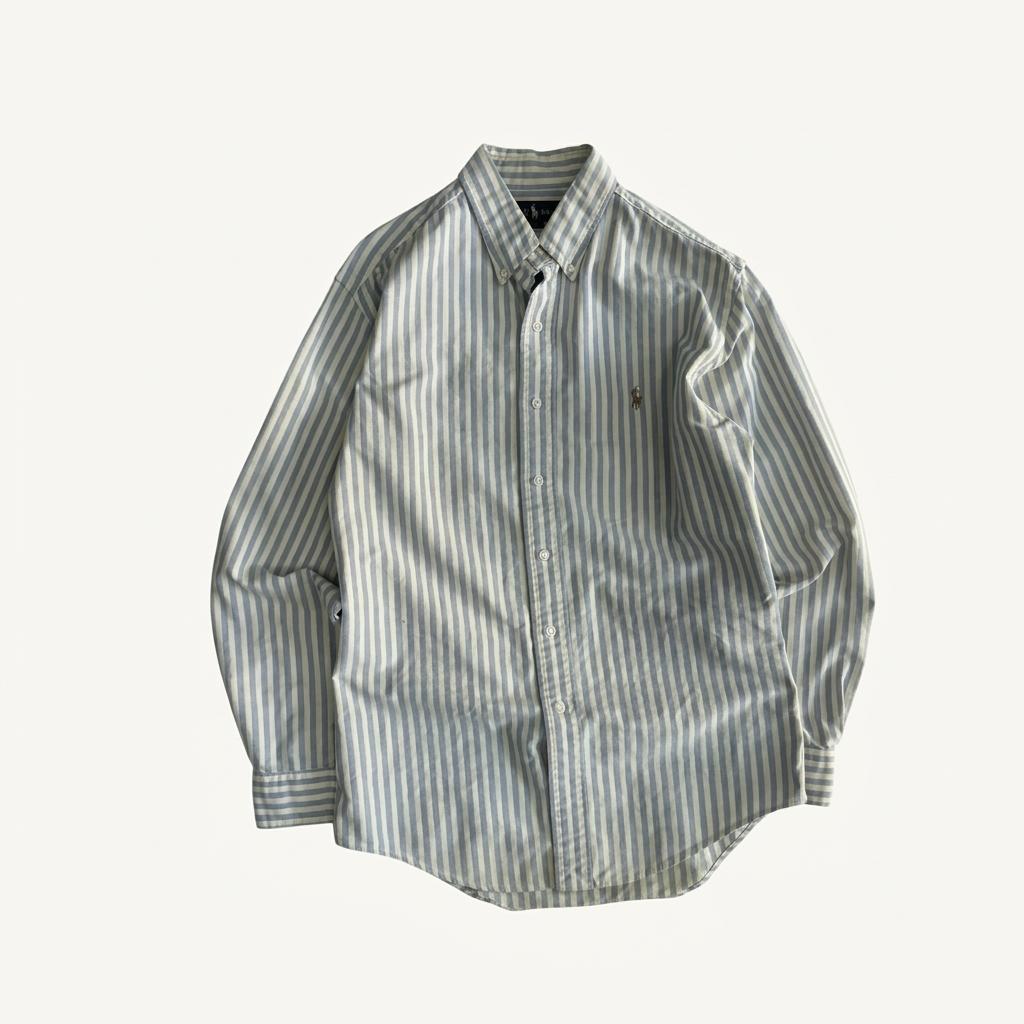 [95 or 우먼 L] Polo Ralph Lauren Stripe Shirt 1