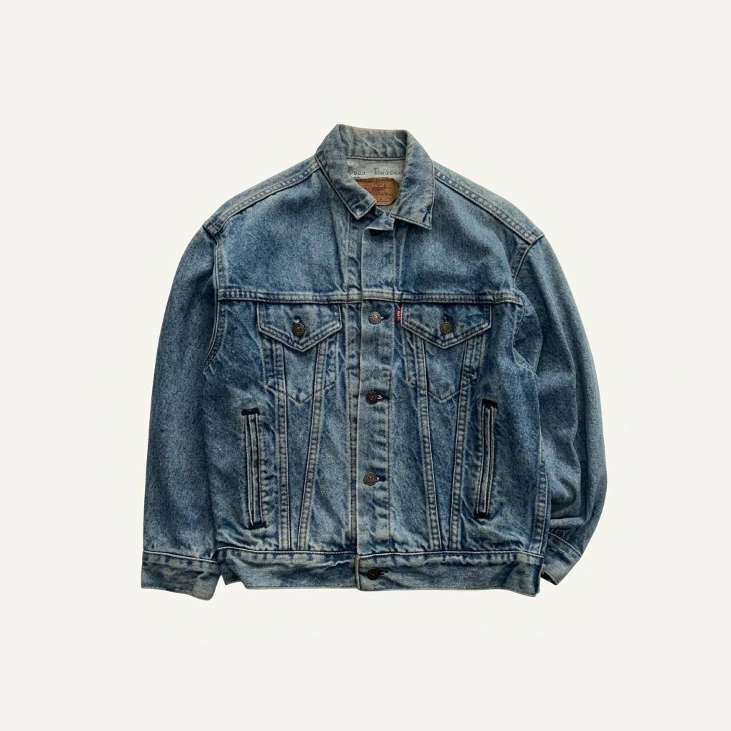 [93] 90's Levis 57508-0214 Denim Trucker Jacket 1