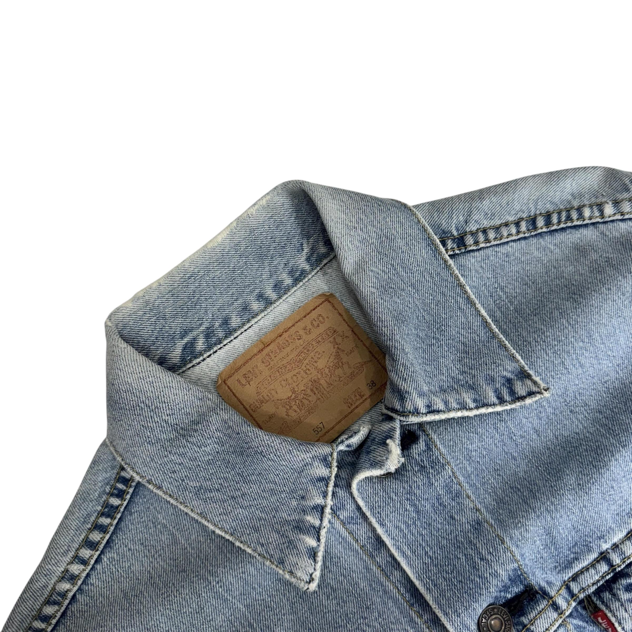[95] 90's Levis 557 Denim Trucker Jacket 10