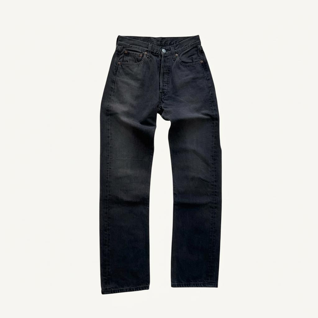 [27] 90's Levis 501 Black Jeans [lv0951] 1