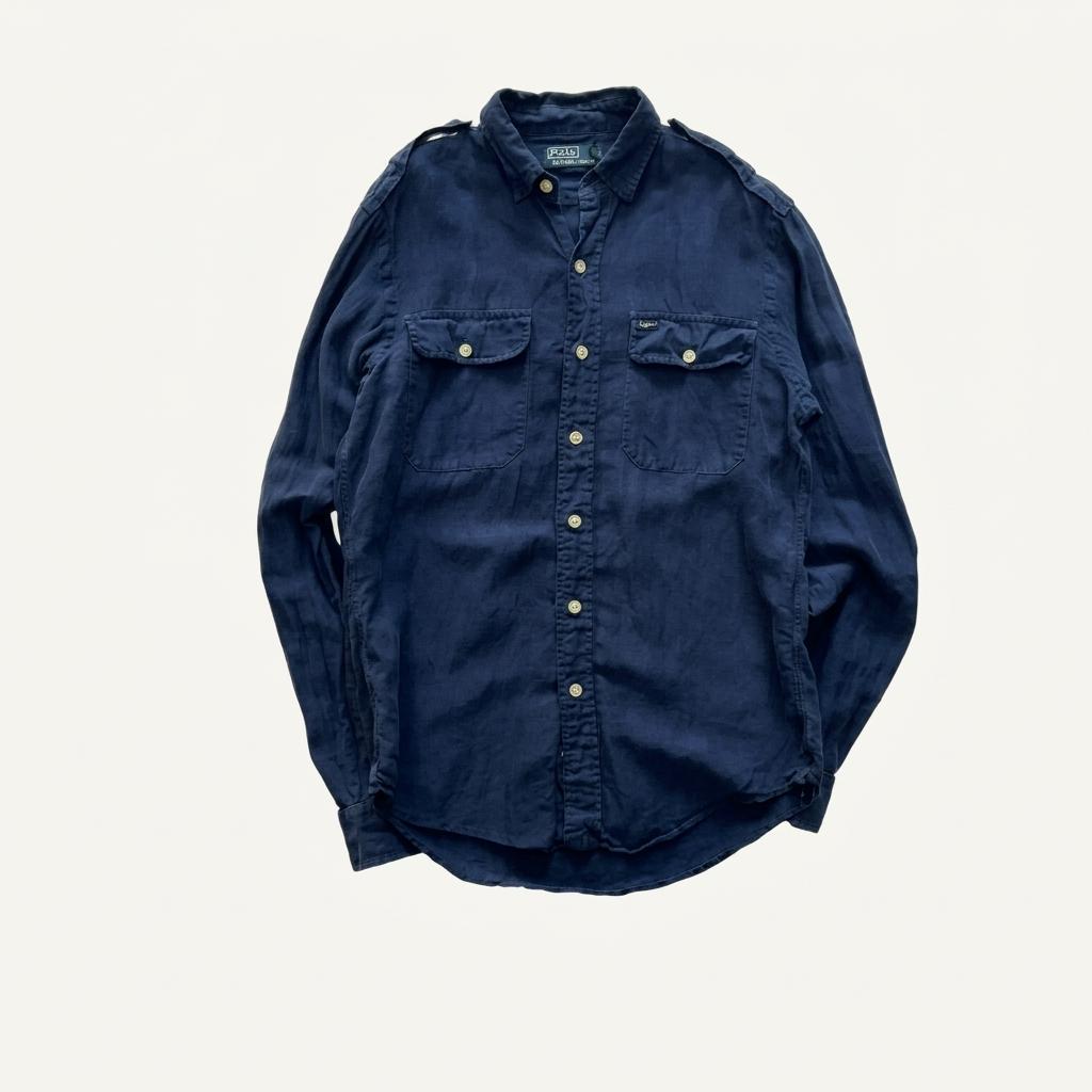 [95] Polo Ralph Lauren Linen / Silk Shirt 1
