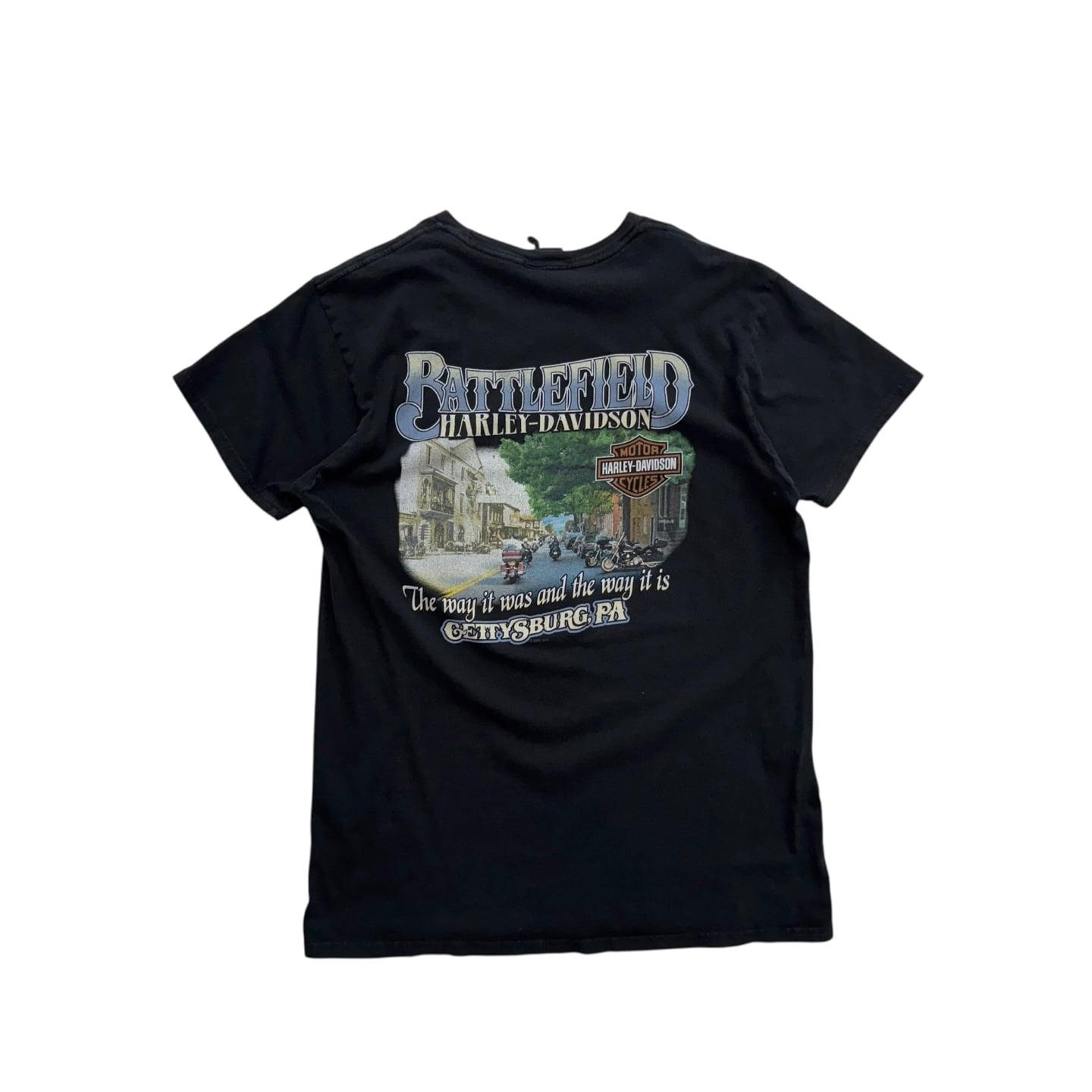 [100] Harley Davidson 'Battle  Field' T Shirt 10