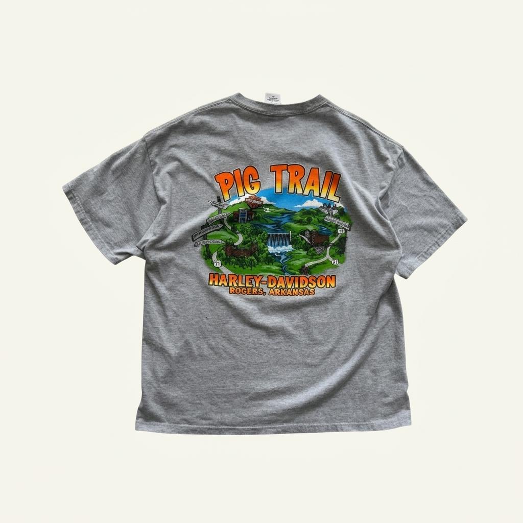 [105] Harley Davidson 'Pig Trail' T Shirt 1