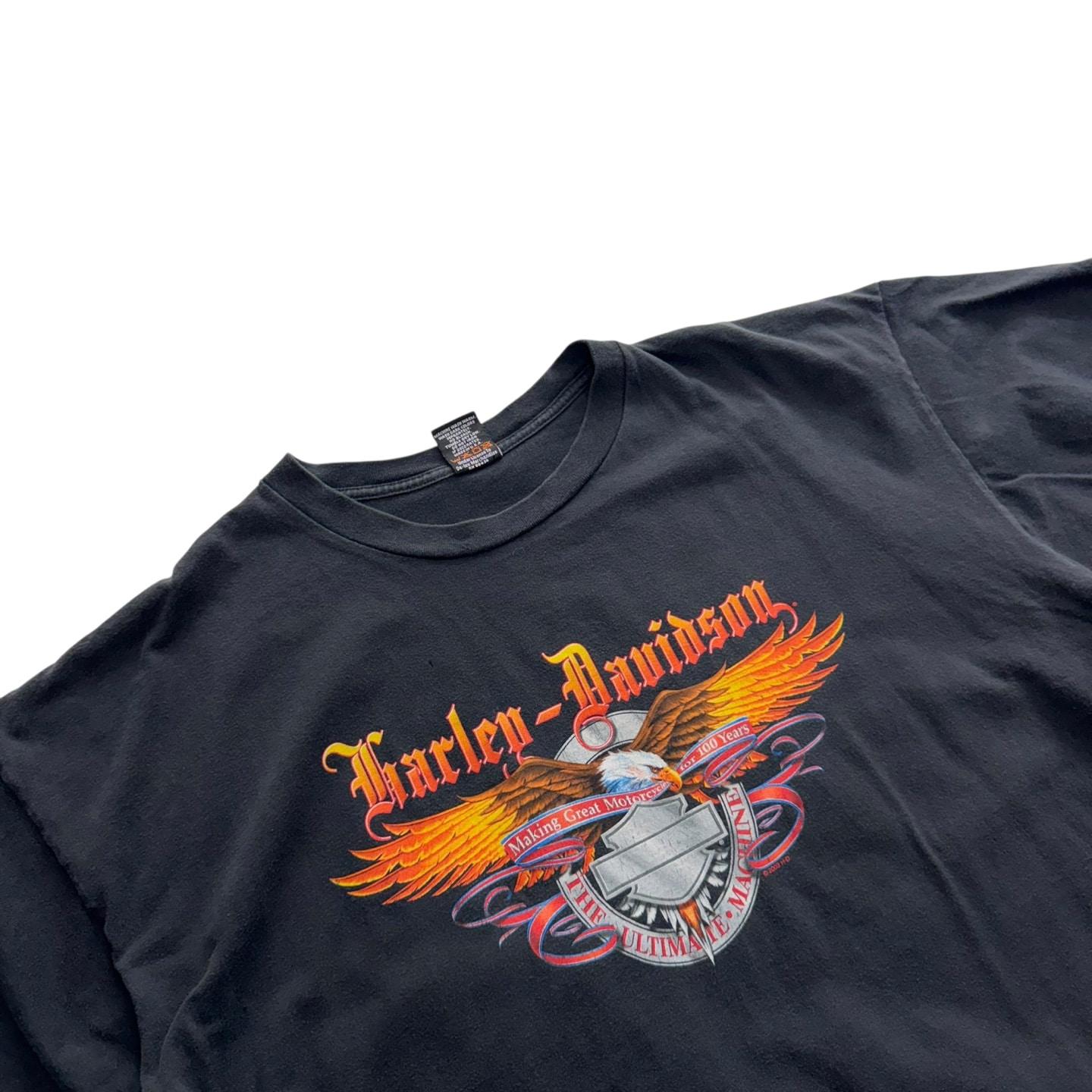 [110~] Harley Davidson 'Eagle' T Shirt Big Size 8