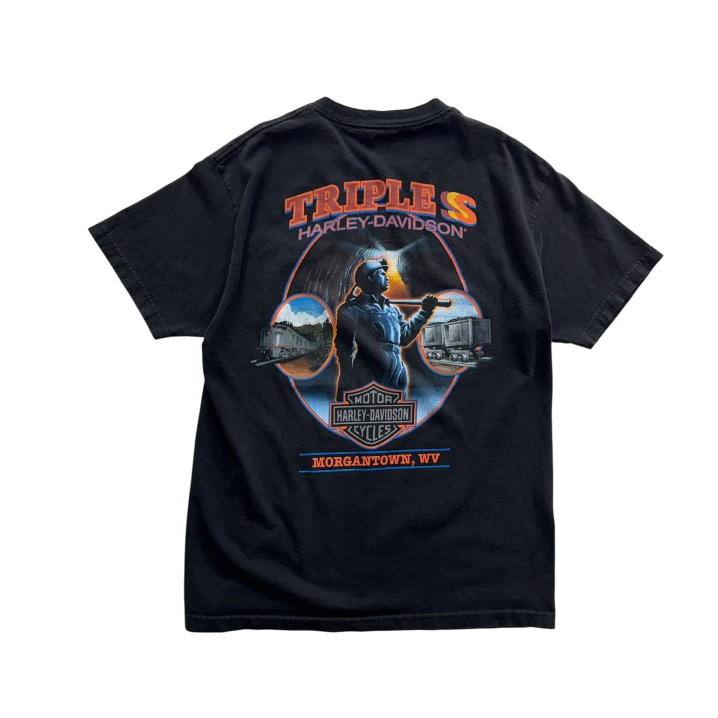 [100] Harley Davidson 'Triple' T Shirt 10