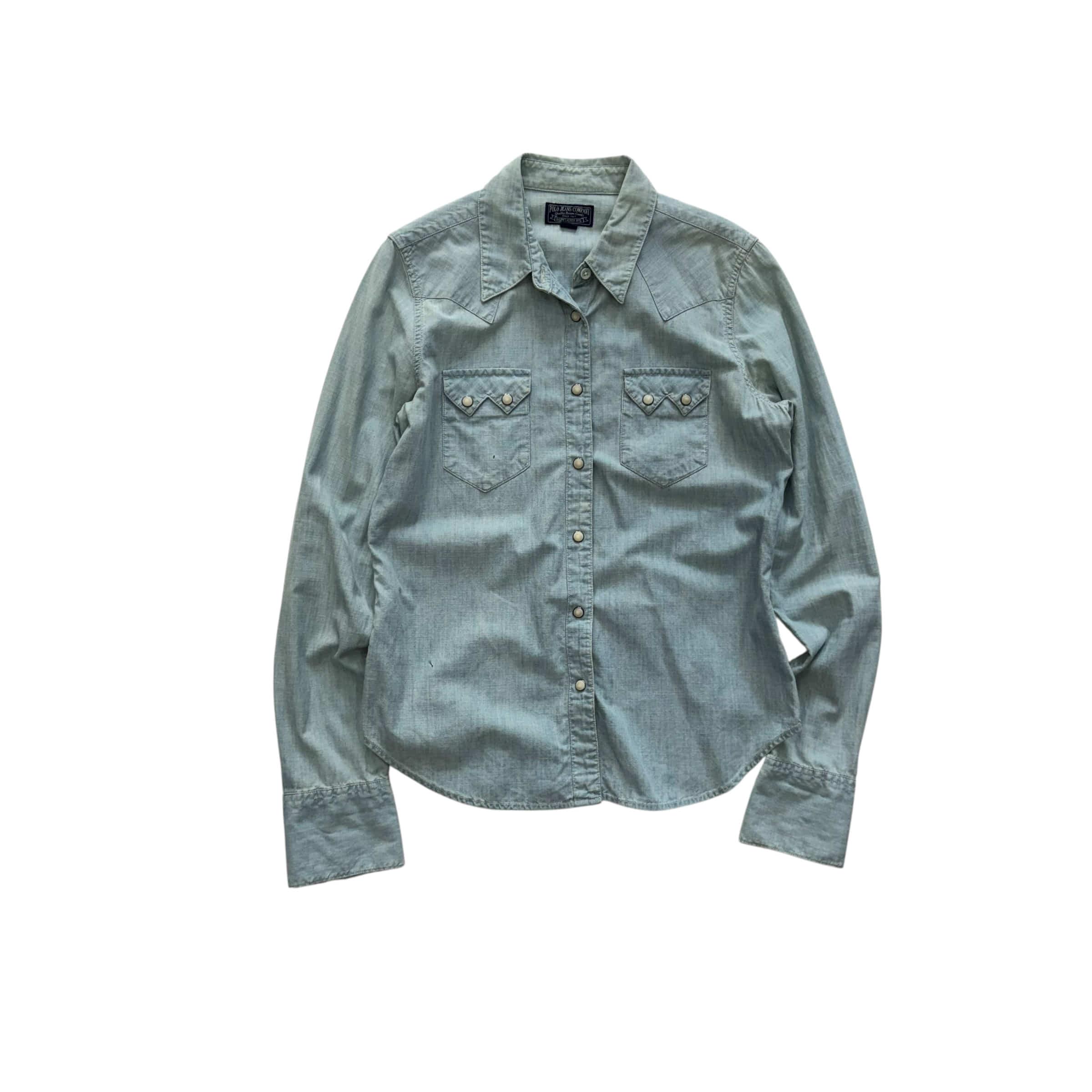 [우먼 M~L] Polo Ralph Lauren Chambray Western Shirt 8