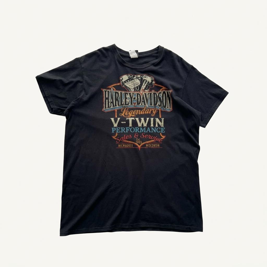 [105] Harley Davidson T shirt 1