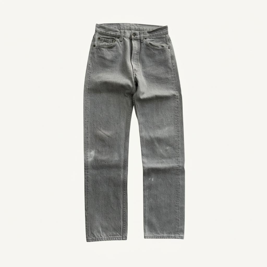 [27.5] 90's Levis 501 Grey Jeans [lv0645] 1