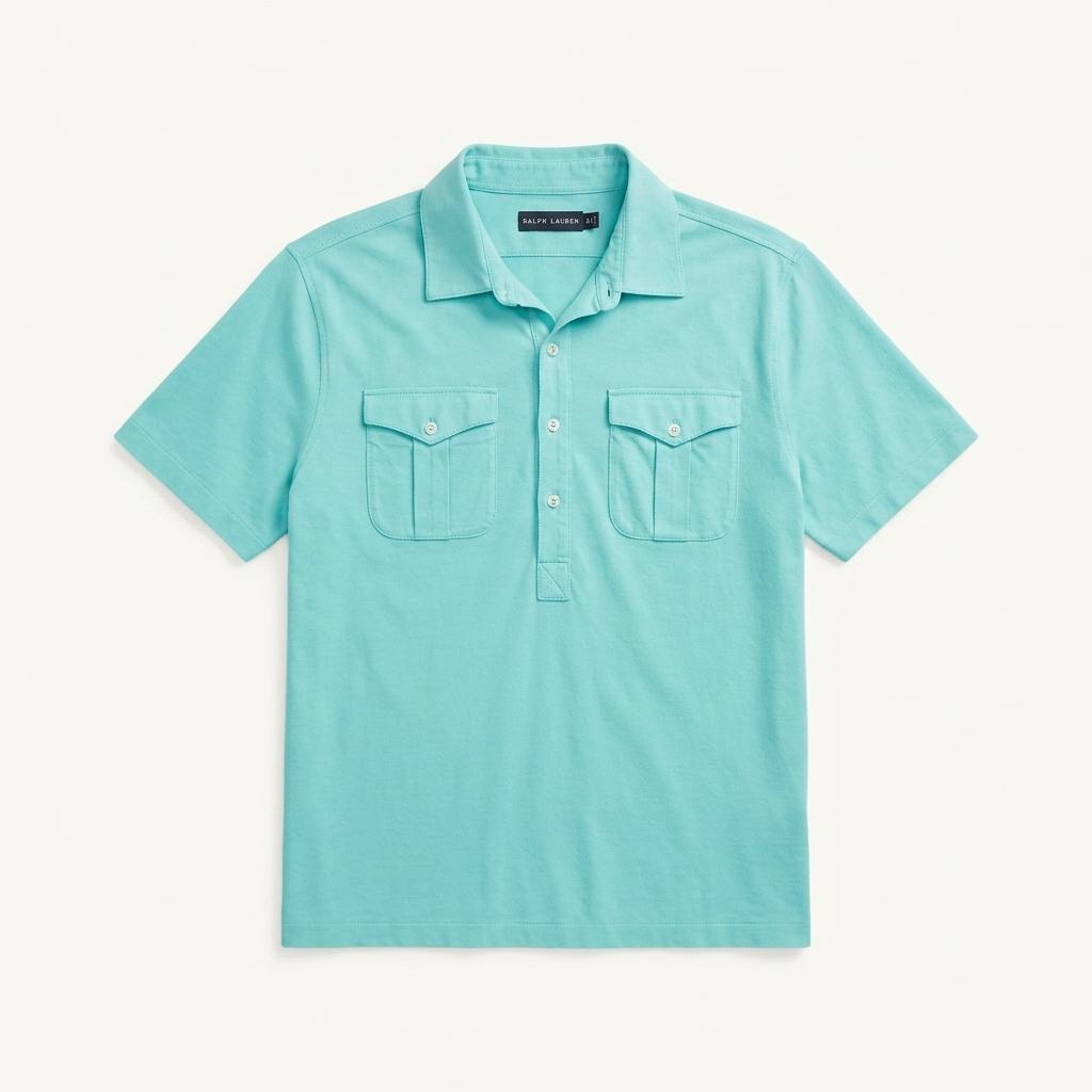 [103] Ralph Lauren Black Label Half Button Shirt 1