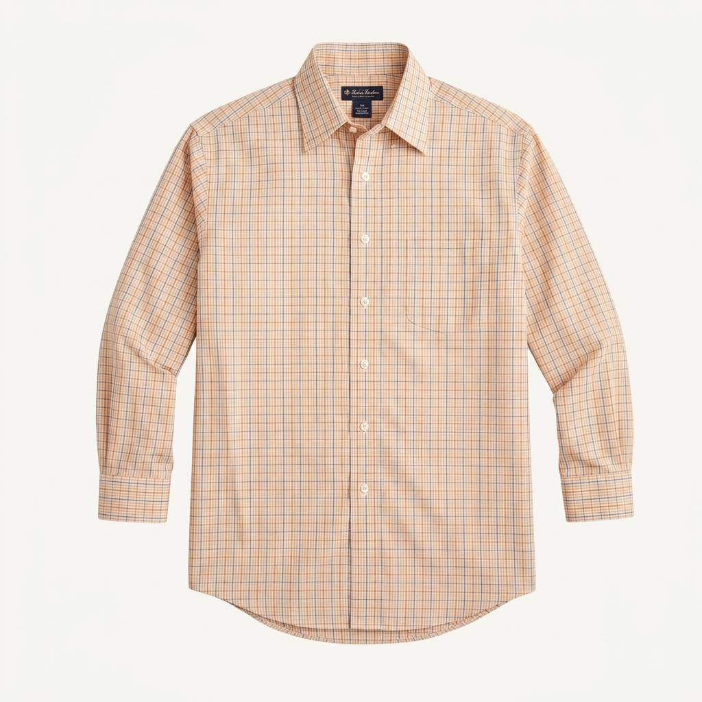 [95] Brooks Brothers Non-iron Cheak Shirt 1