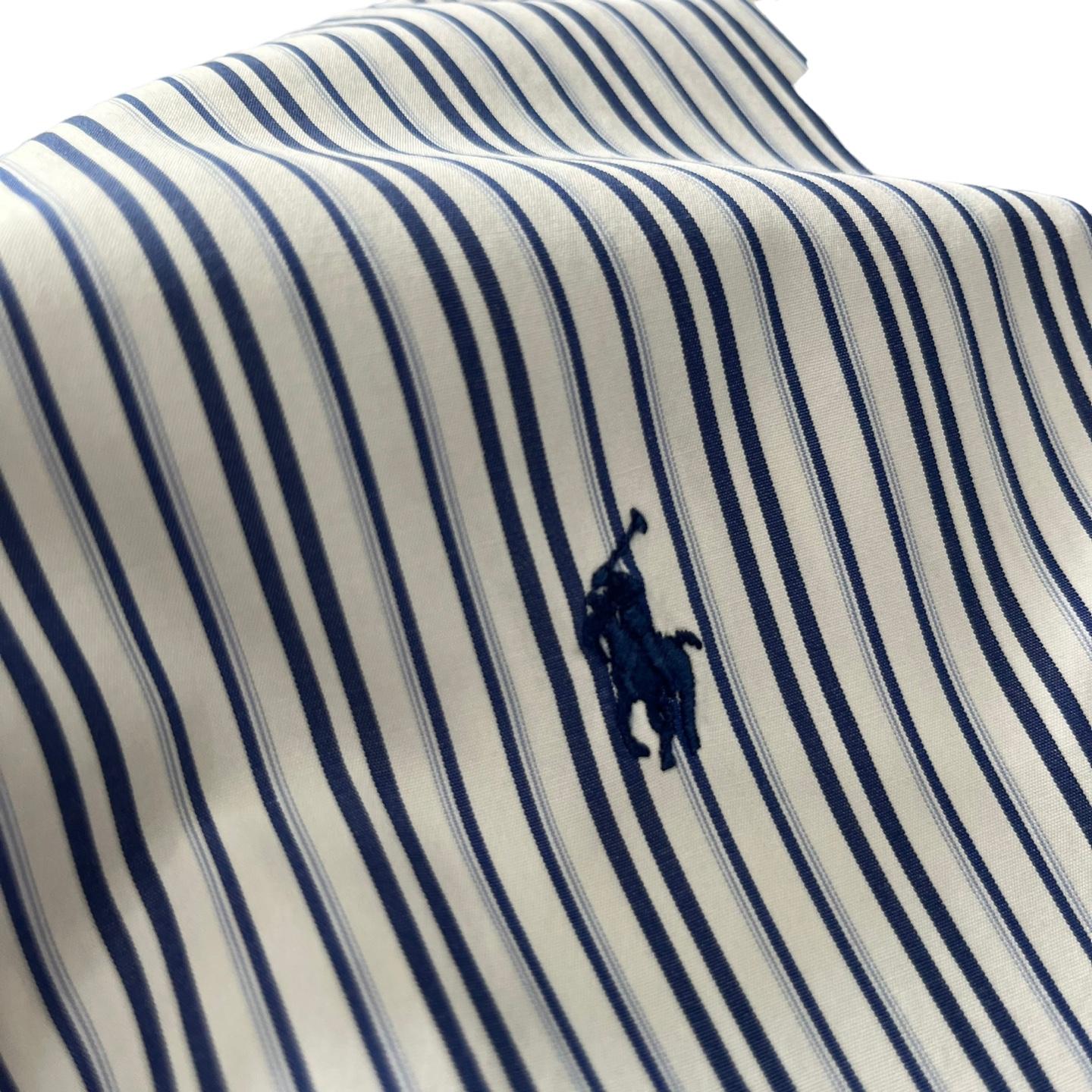 [100] Polo Ralph Lauren 1/2 Stripe Shirt 10
