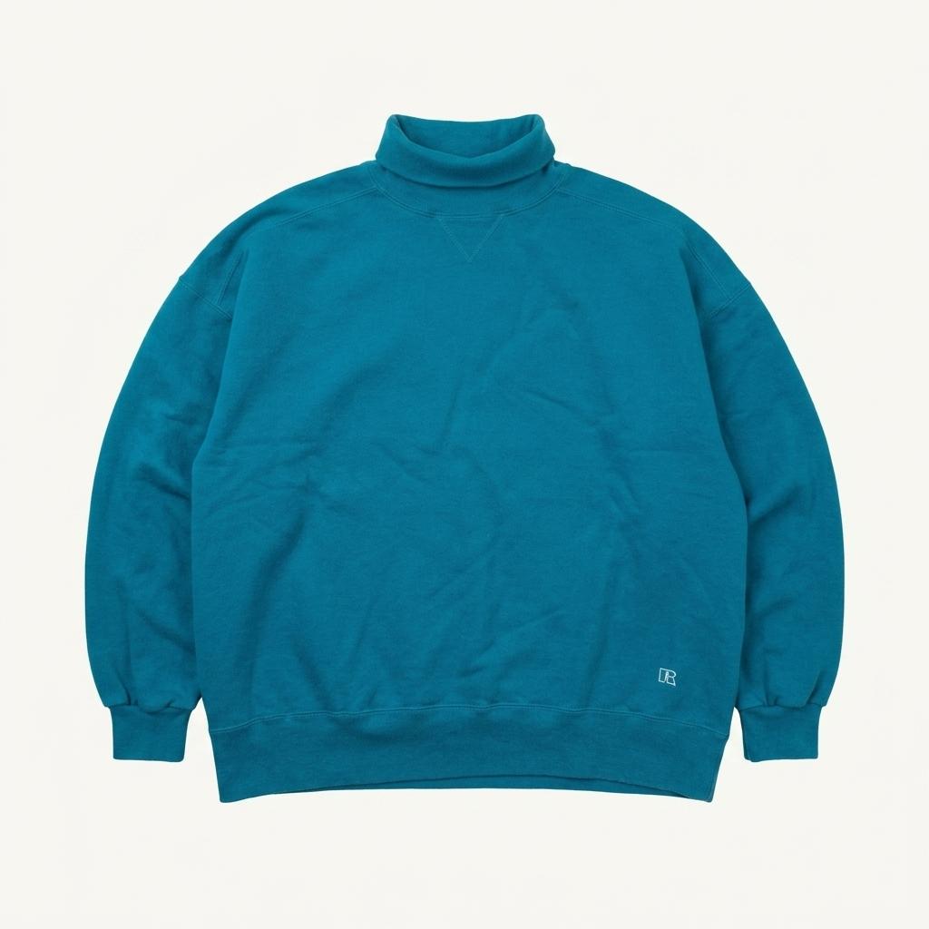 1990s RUSSELL ATHLETIC High Cotton Roll Neck 1