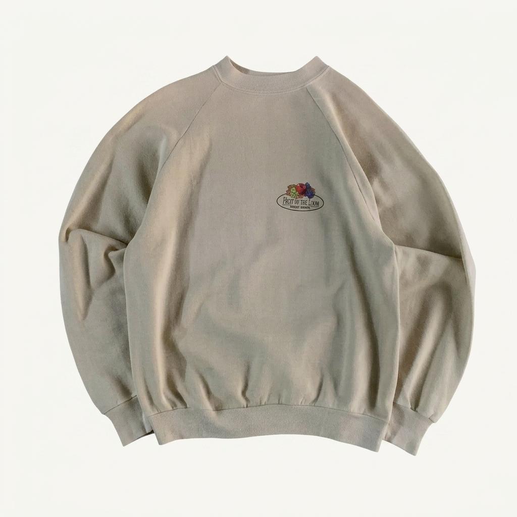 1970s Fruit of the Loom Logo Printed Sweatshirt 1