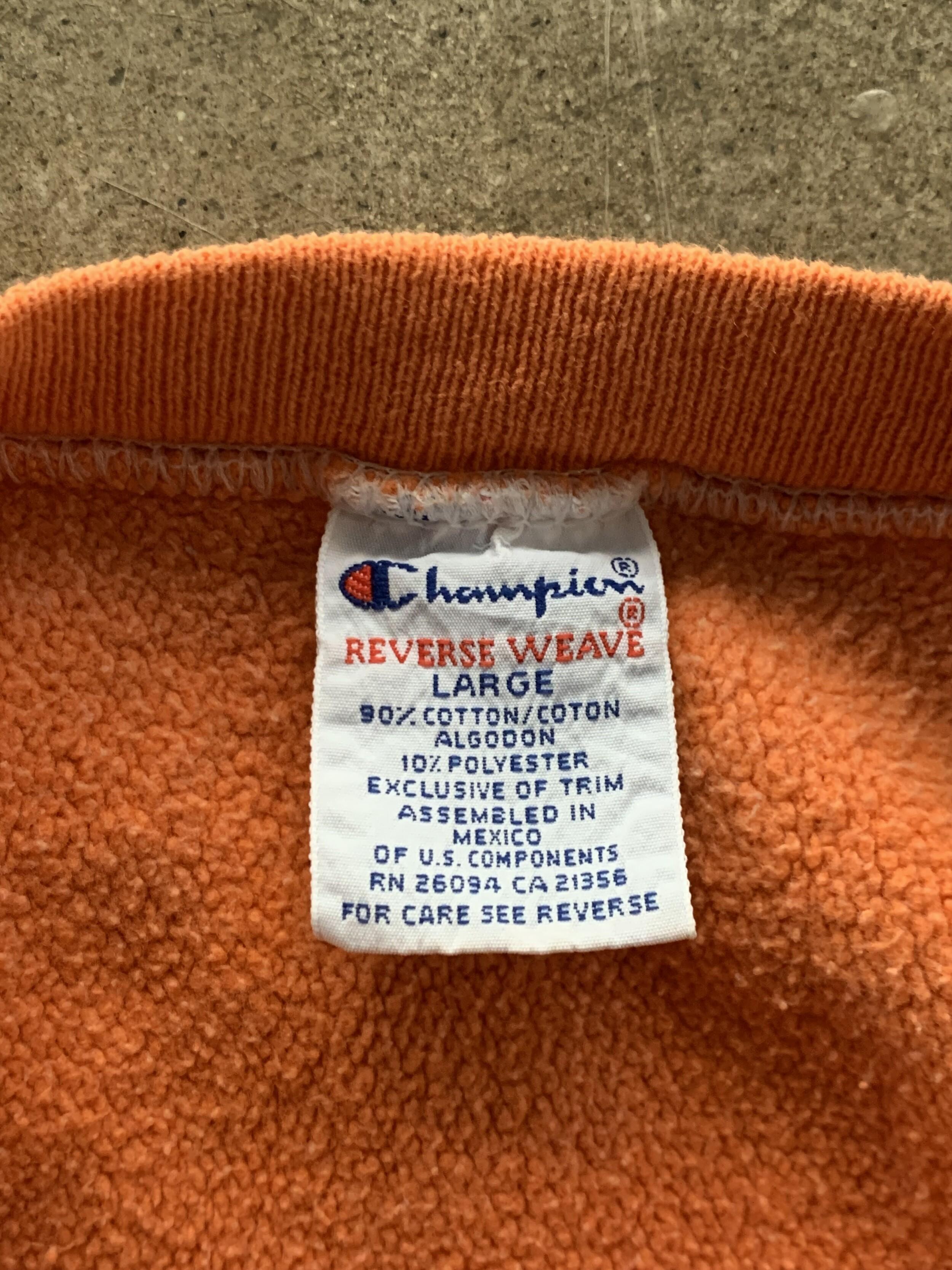 1990s Champion Reverse Weave Sweatshirt (Orange) 6