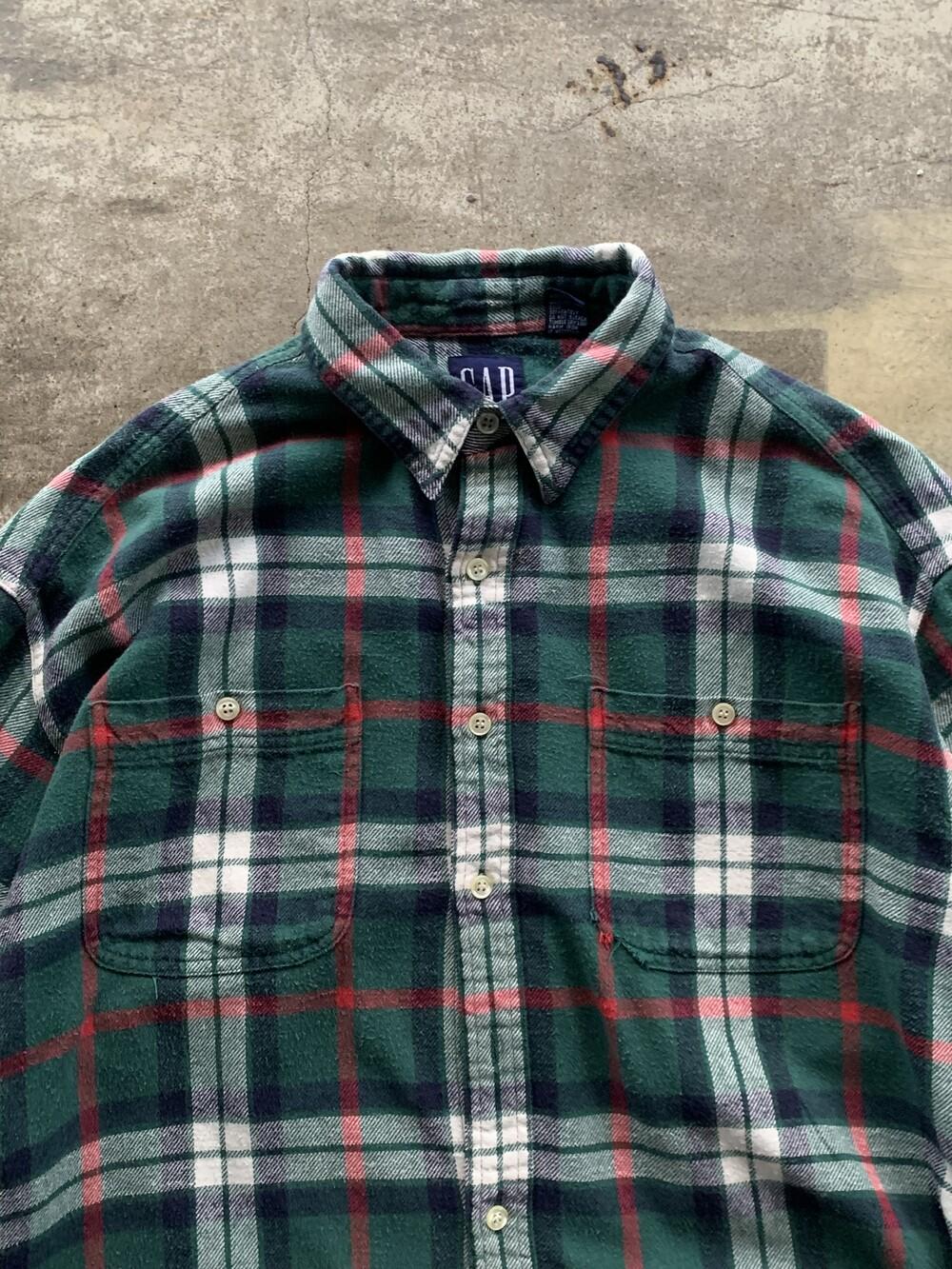OLD GAP Flannel Work Shirt 9