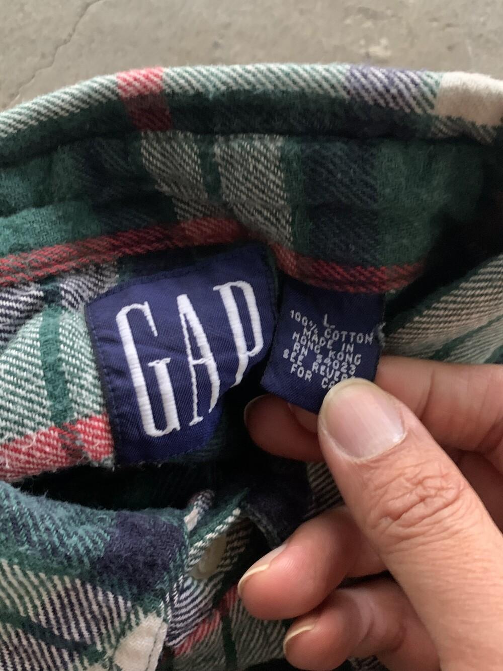 OLD GAP Flannel Work Shirt 11
