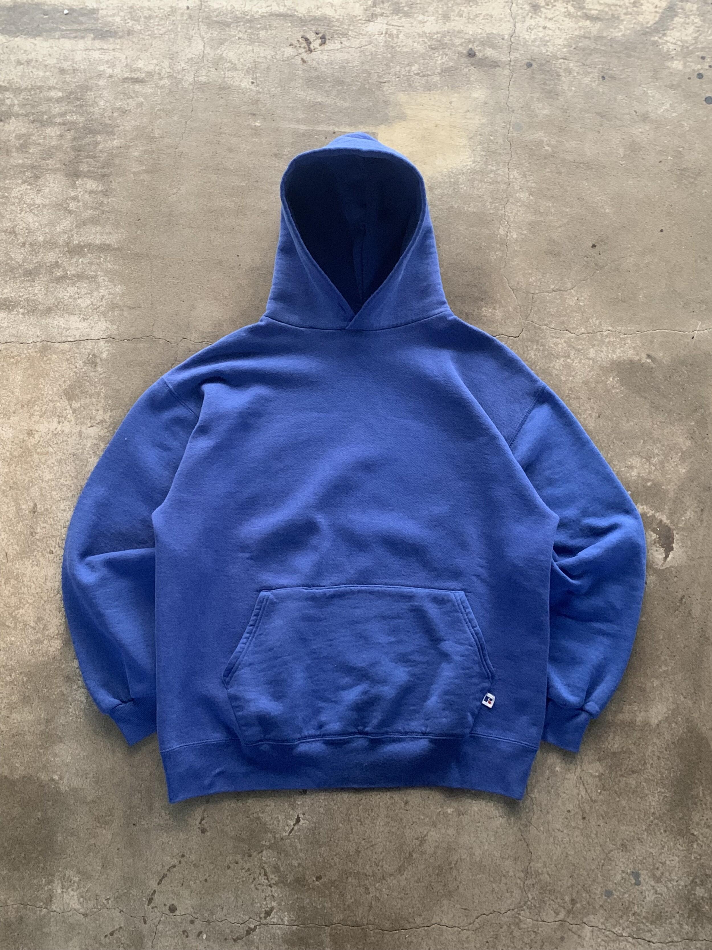 1990s RUSSELL ATHLETIC Tubular Sweat Hoodie (Blue) 4