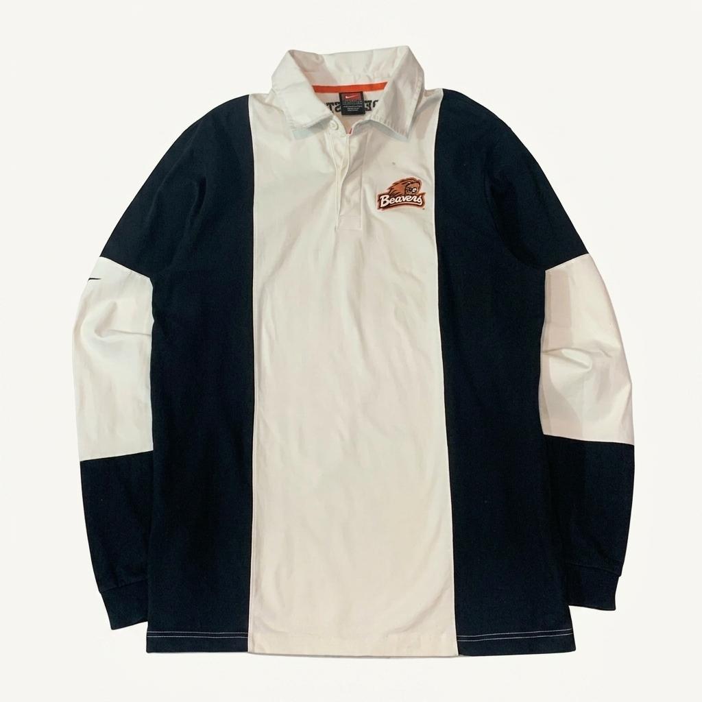 1990-2000s NIKE Rugby Shirt 'OREGON STATE BEAVERS'