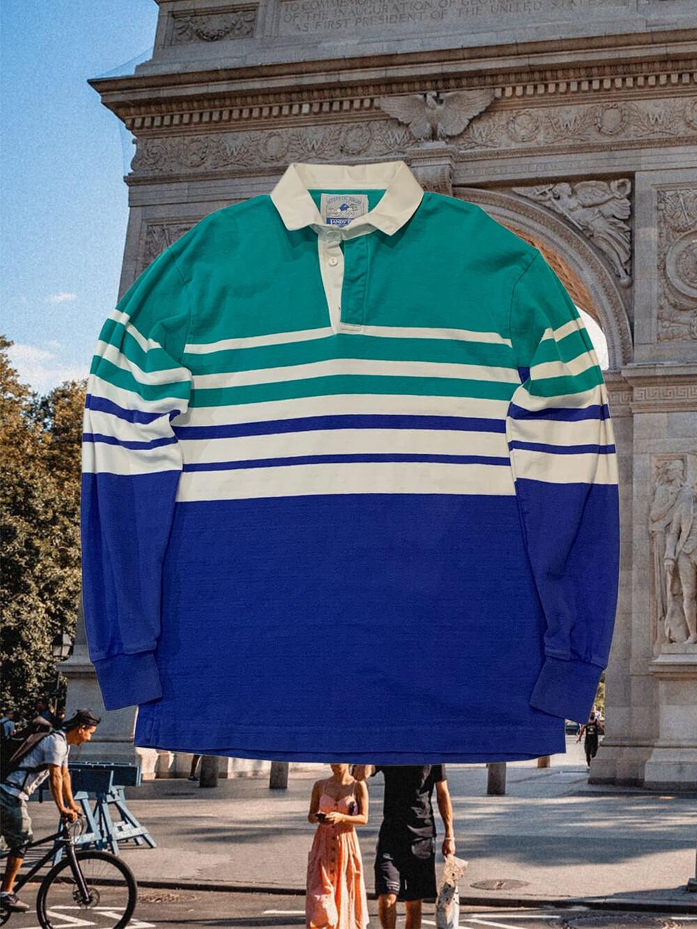 1980-90 LANDS' END Rugby Shirt 5