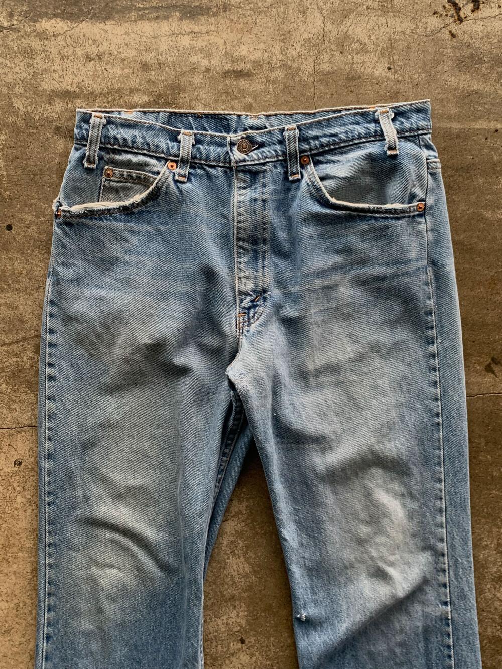 1990s Levi's 517 OrangeTab Denim Jeans (34X32) 9