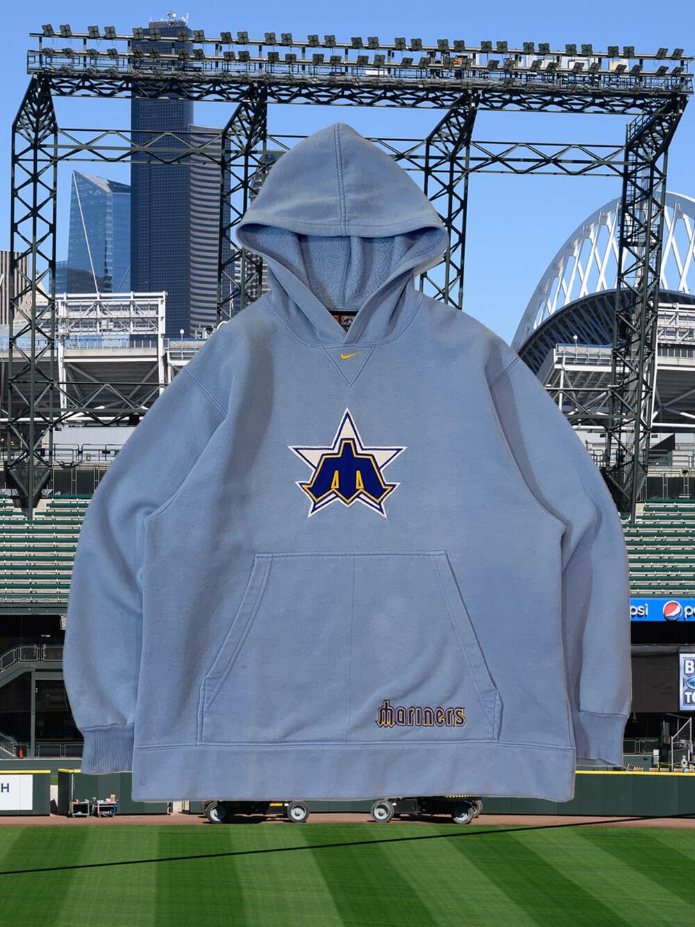2000s NIKE Sweat Hoodie 'SEATTLE MARINERS' 5