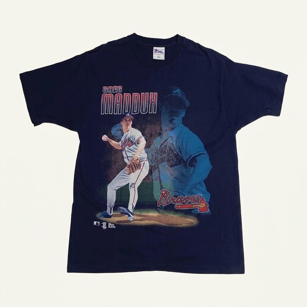 1990s PRO PLAYER GREG MADDUX Tshirt 1