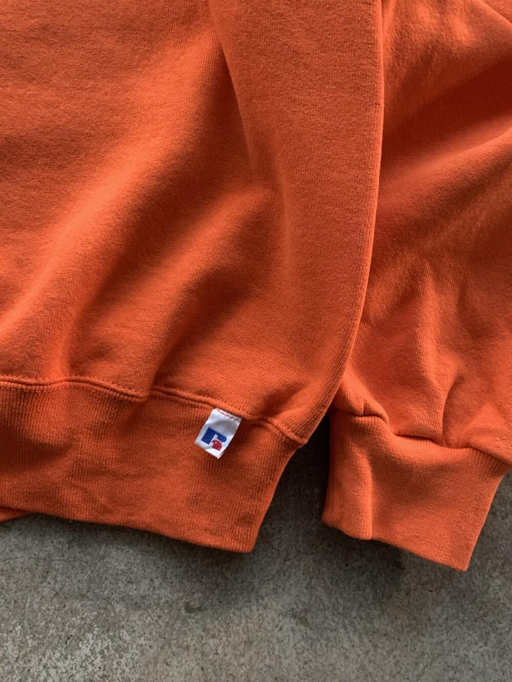 1990s RUSSELL ATHLETIC Tubular Sweatshirt (Orange) 11