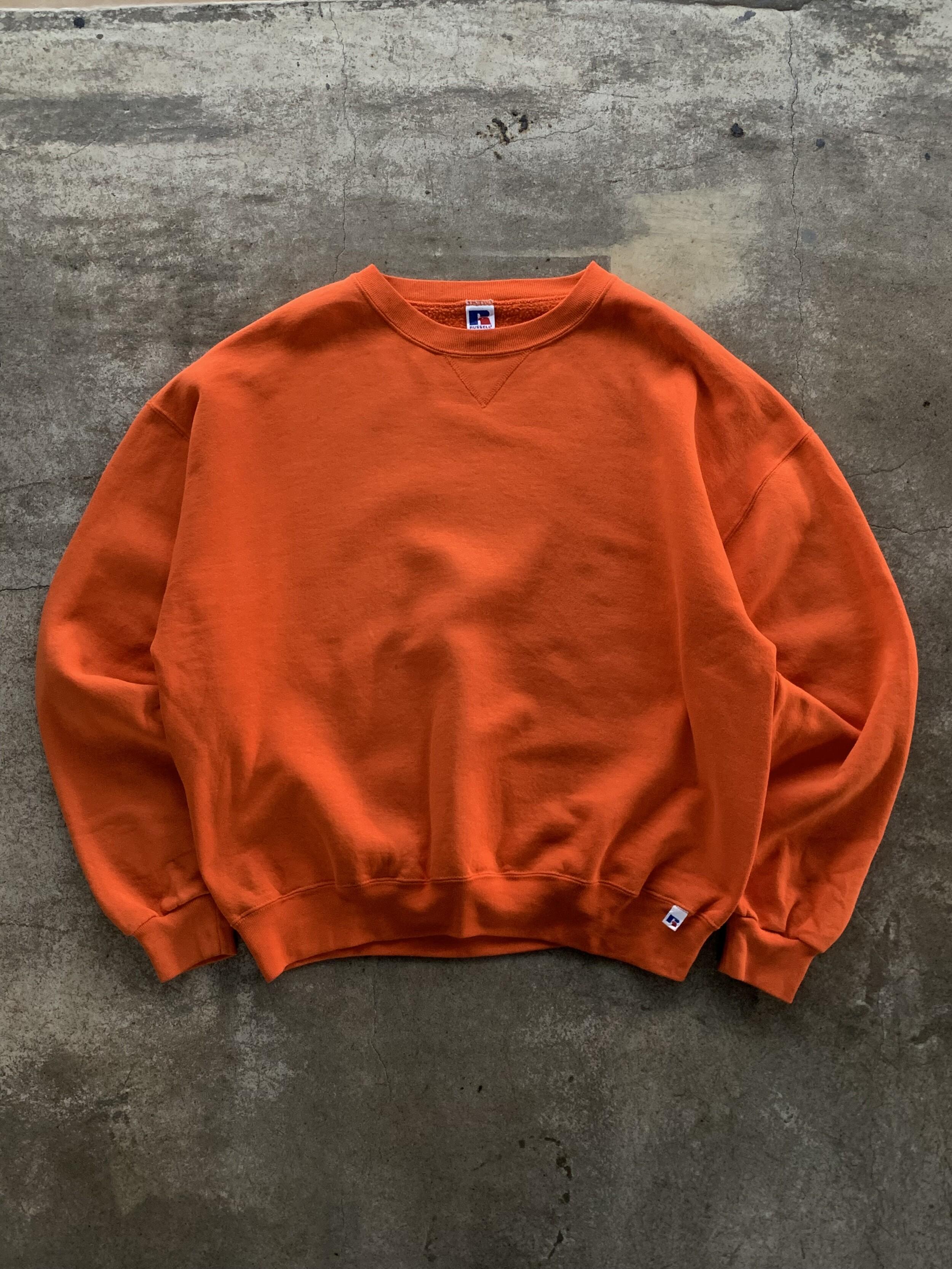 1990s RUSSELL ATHLETIC Tubular Sweatshirt (Orange) 4