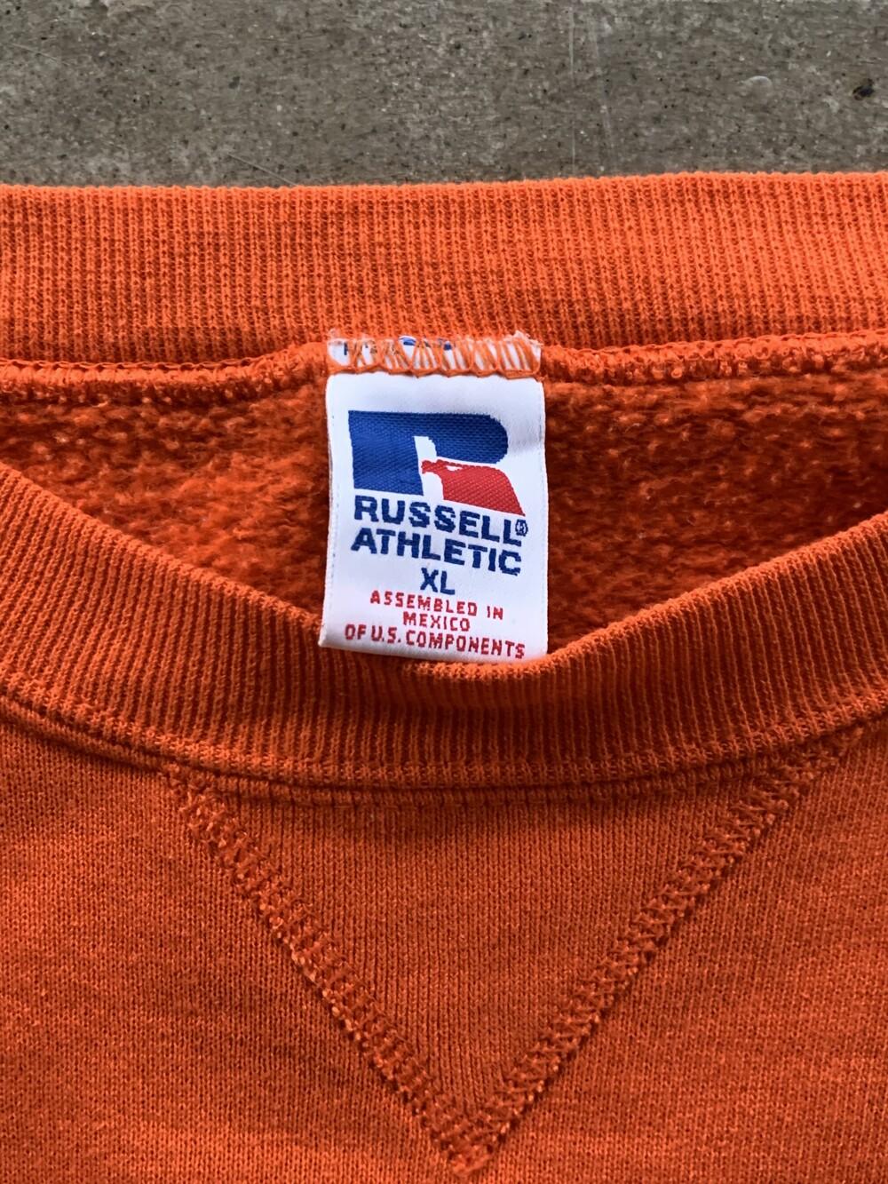 1990s RUSSELL ATHLETIC Tubular Sweatshirt (Orange) 9