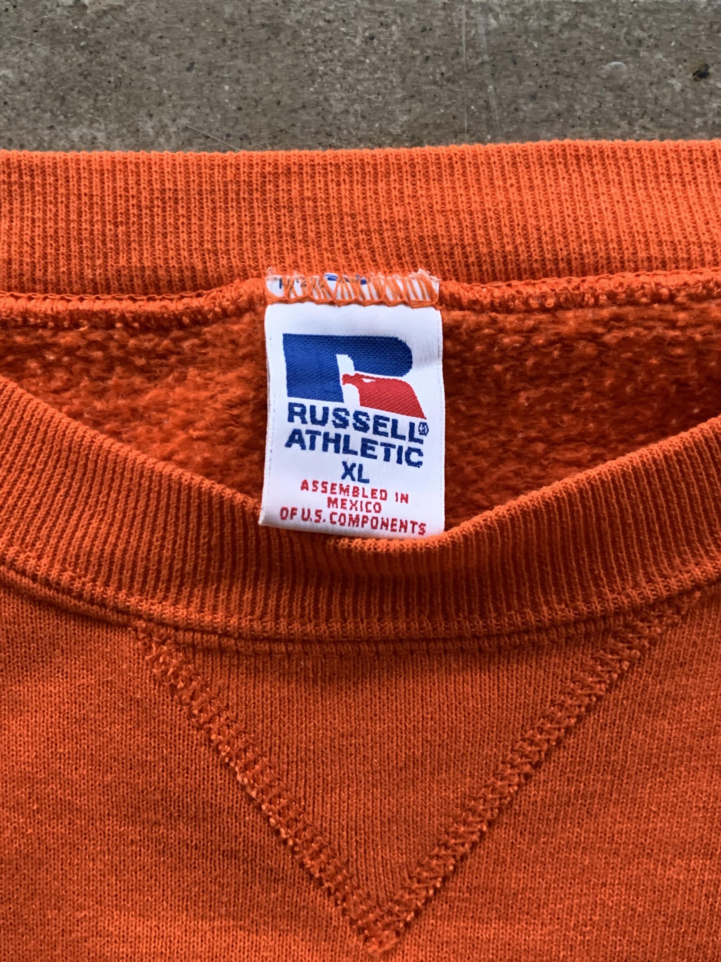 1990s RUSSELL ATHLETIC Tubular Sweatshirt (Orange) 6