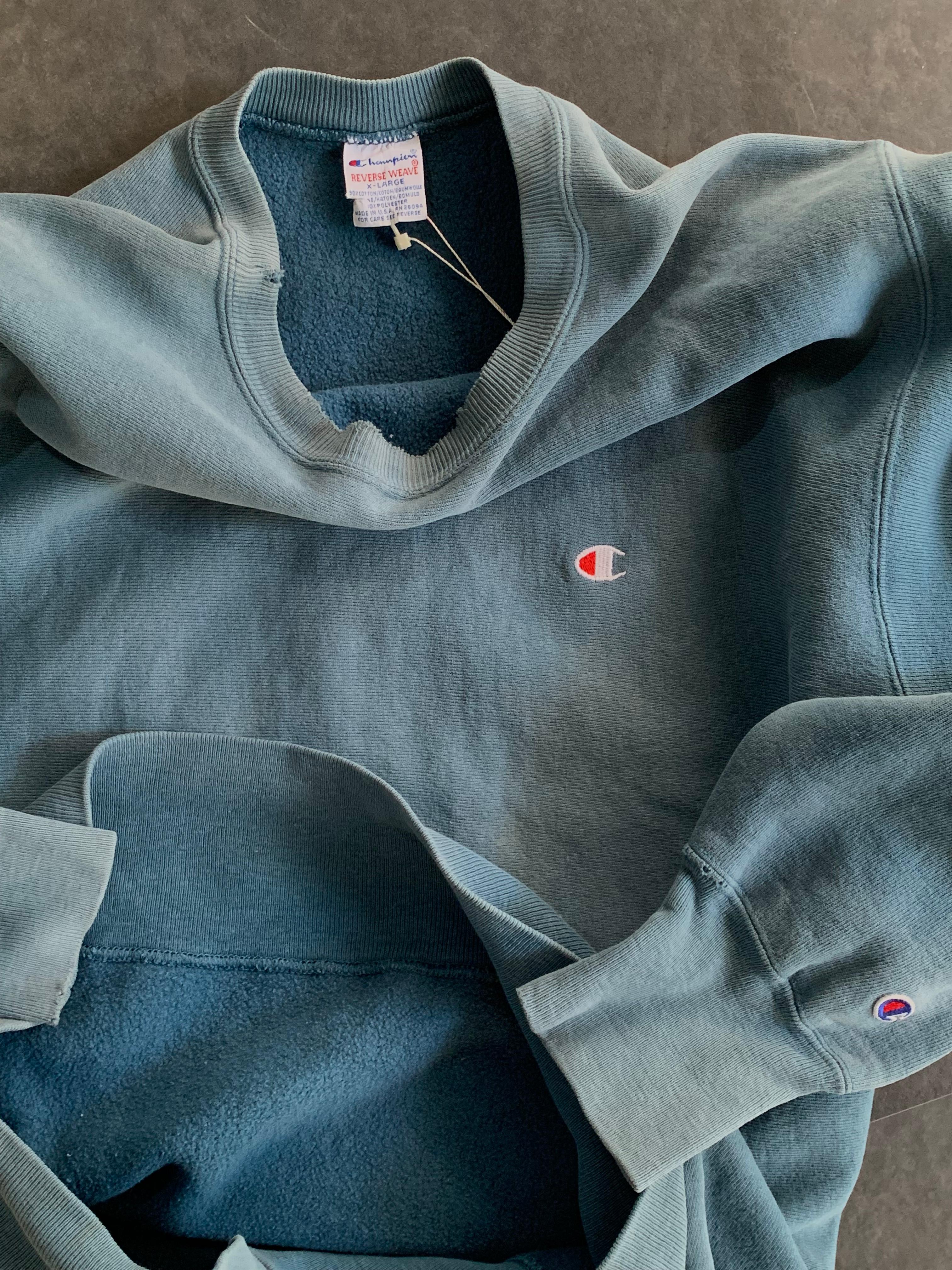 1990s Champion Reverse Weave (Faded Blue) 3