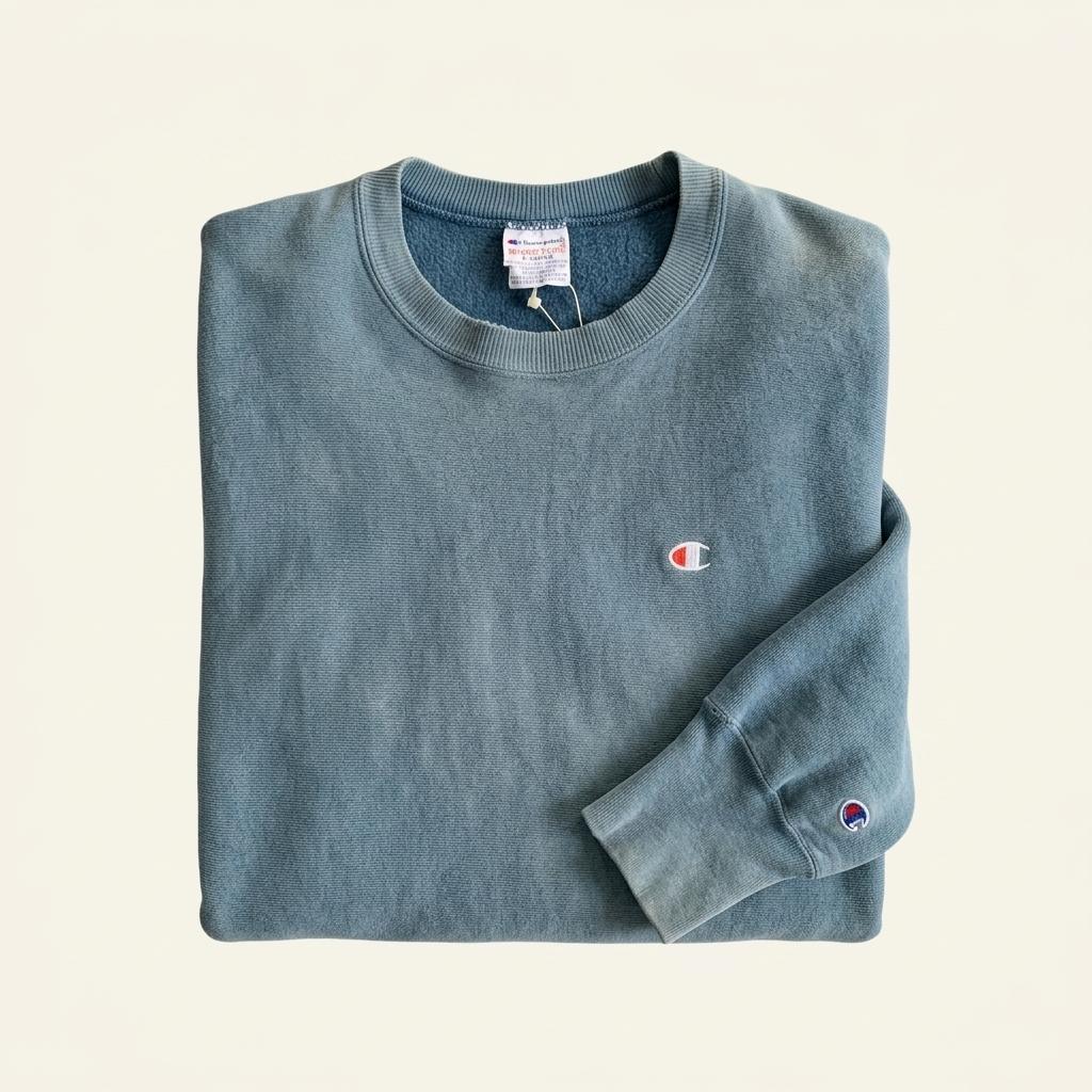 1990s Champion Reverse Weave (Faded Blue) 1