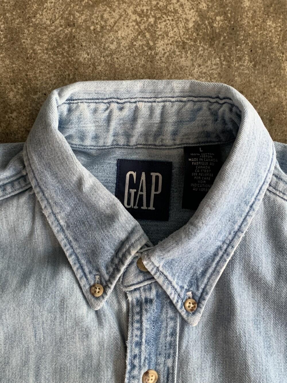 OLD GAP Denim Button Down Shirt 7