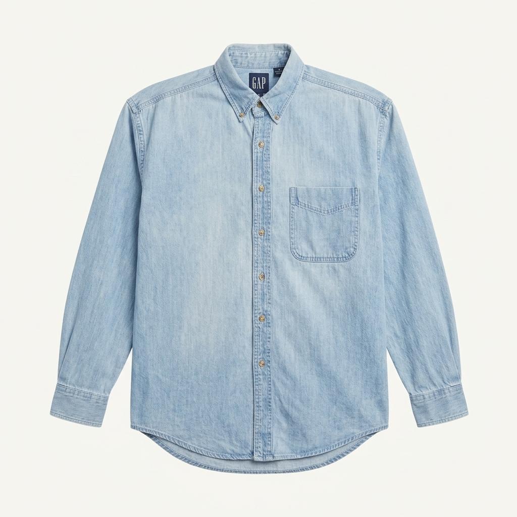 OLD GAP Denim Button Down Shirt 1