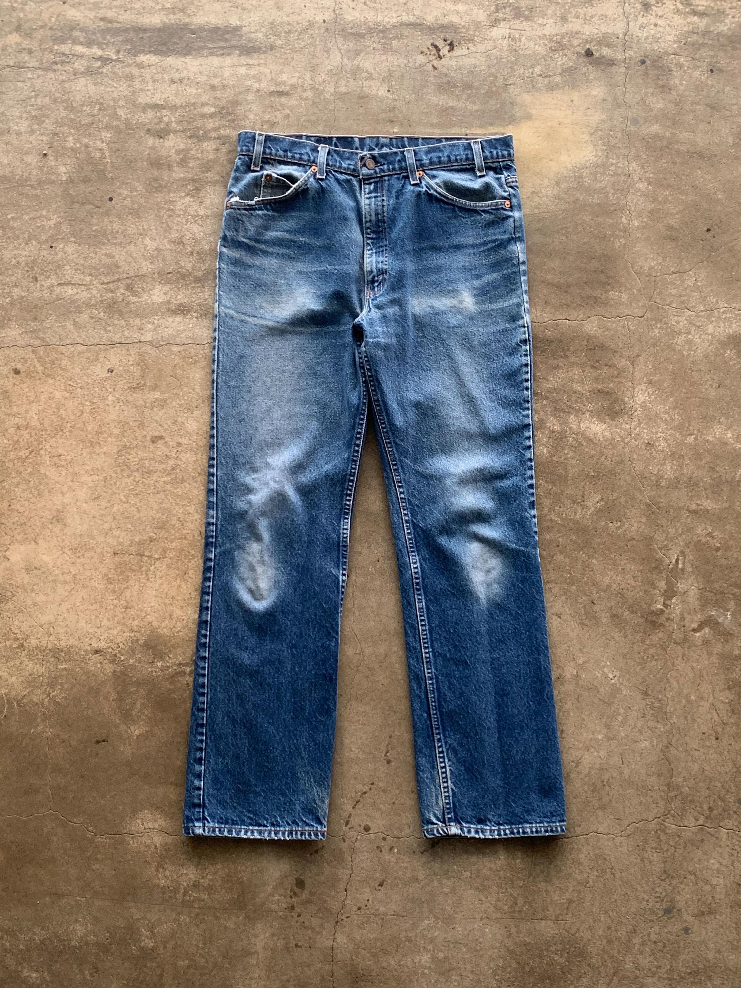 1980s Levi's 517 OrangeTab Denim Jeans (36X33) 4