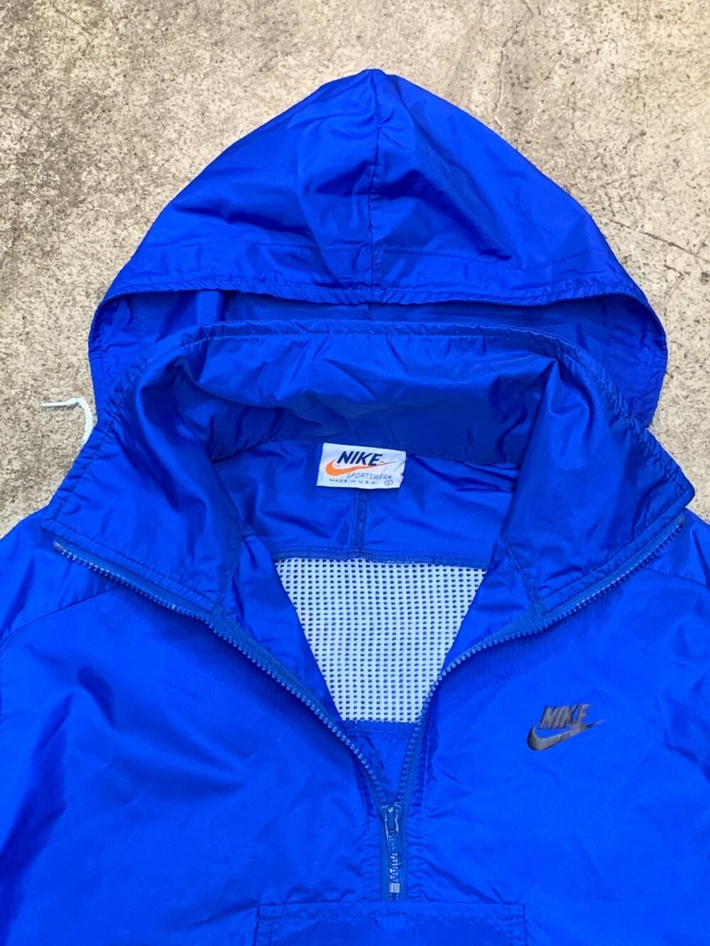 1970-80s NIKE Hooded Nylon Pullover 'KANSAS' 10