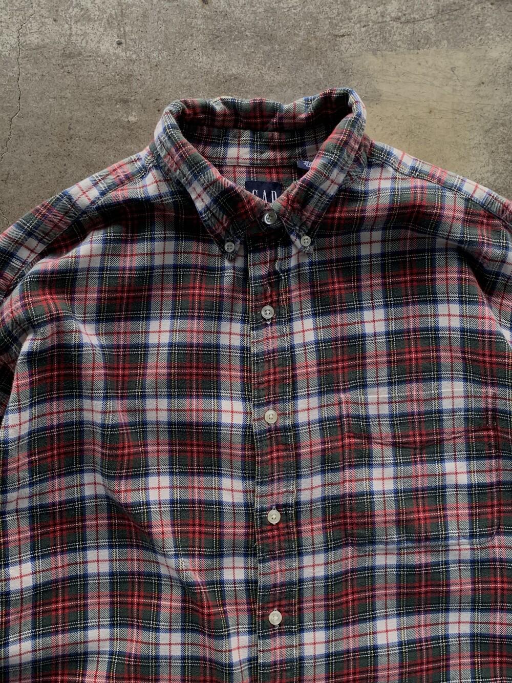 OLD GAP Flannel Button Down Shirt 9