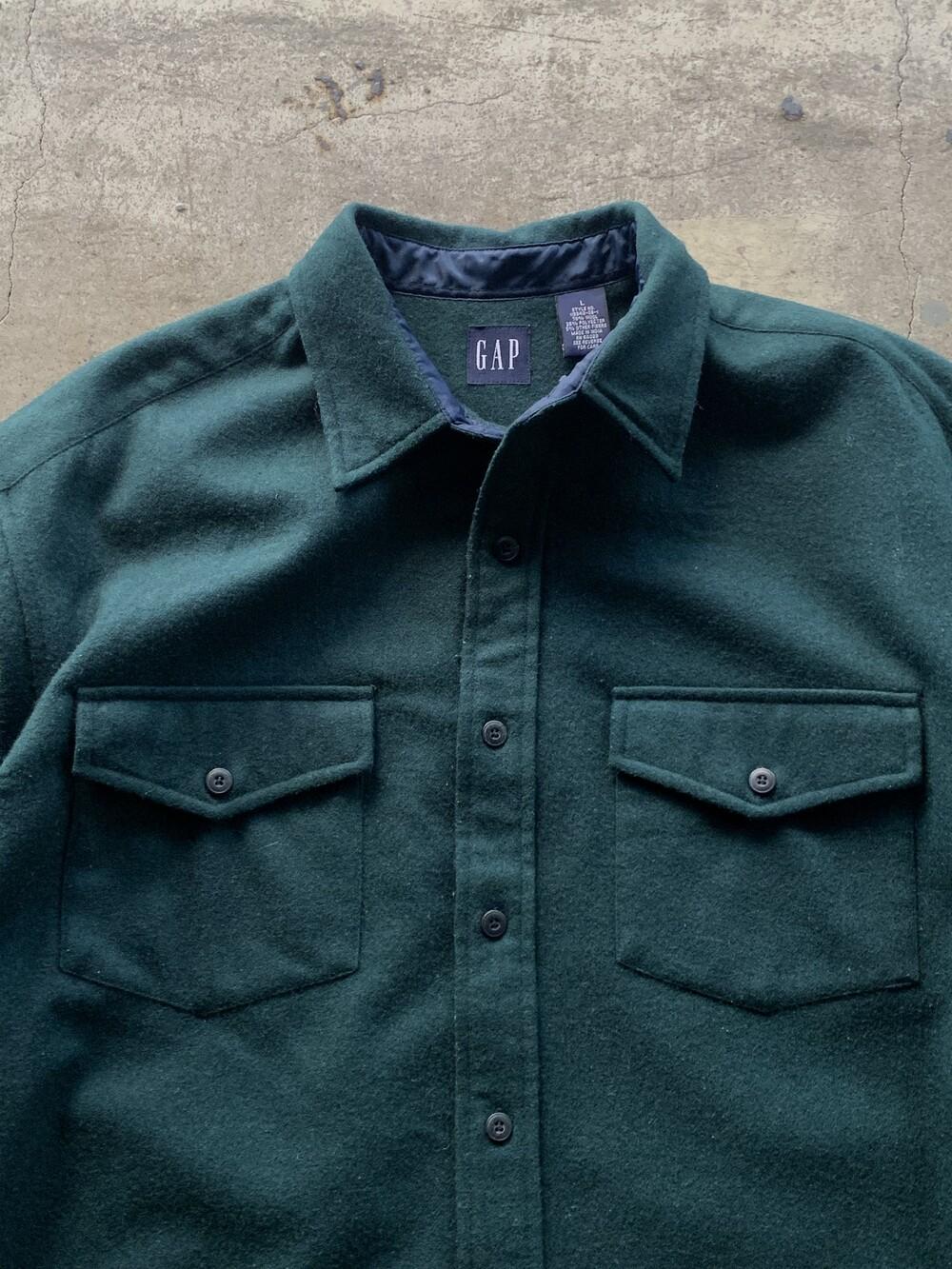 OLD GAP Wool/Poly CPO Shirt 9