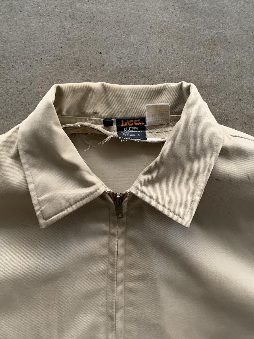 1970s Lee Chetopa Twill Work Jacket (Khaki) 7