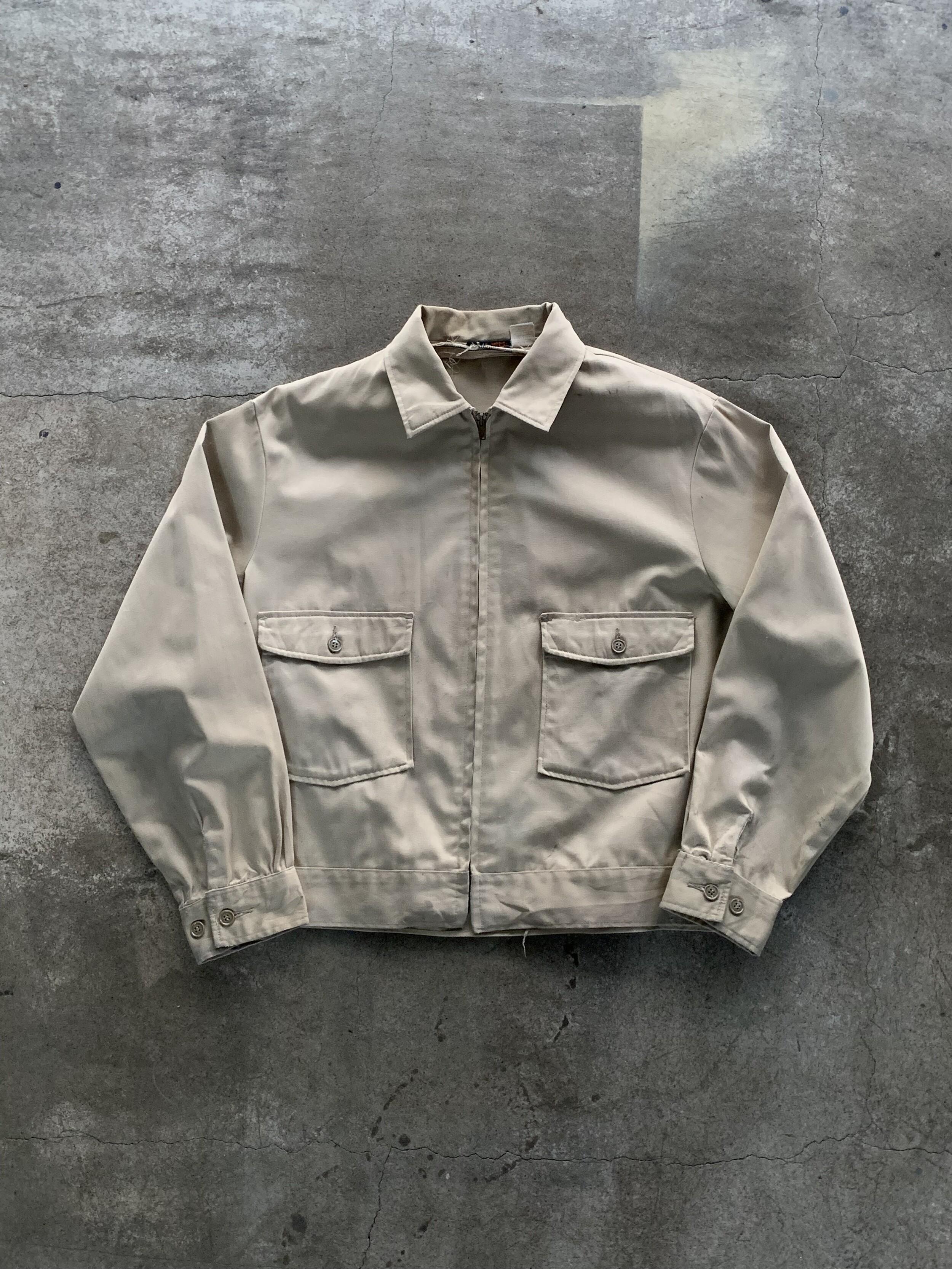 1970s Lee Chetopa Twill Work Jacket (Khaki) 4