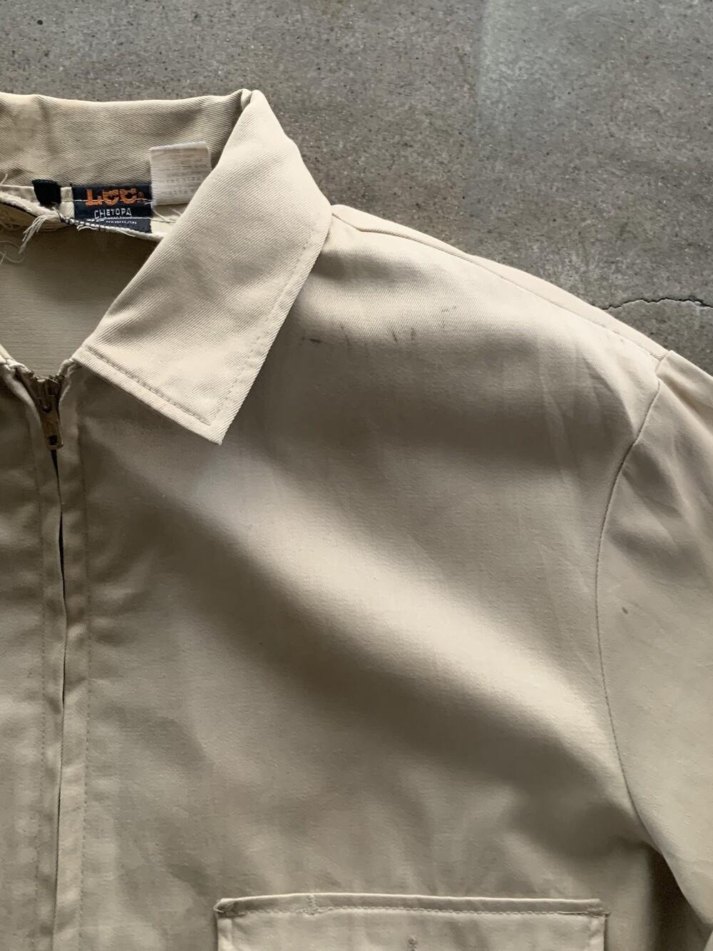 1970s Lee Chetopa Twill Work Jacket (Khaki) 10