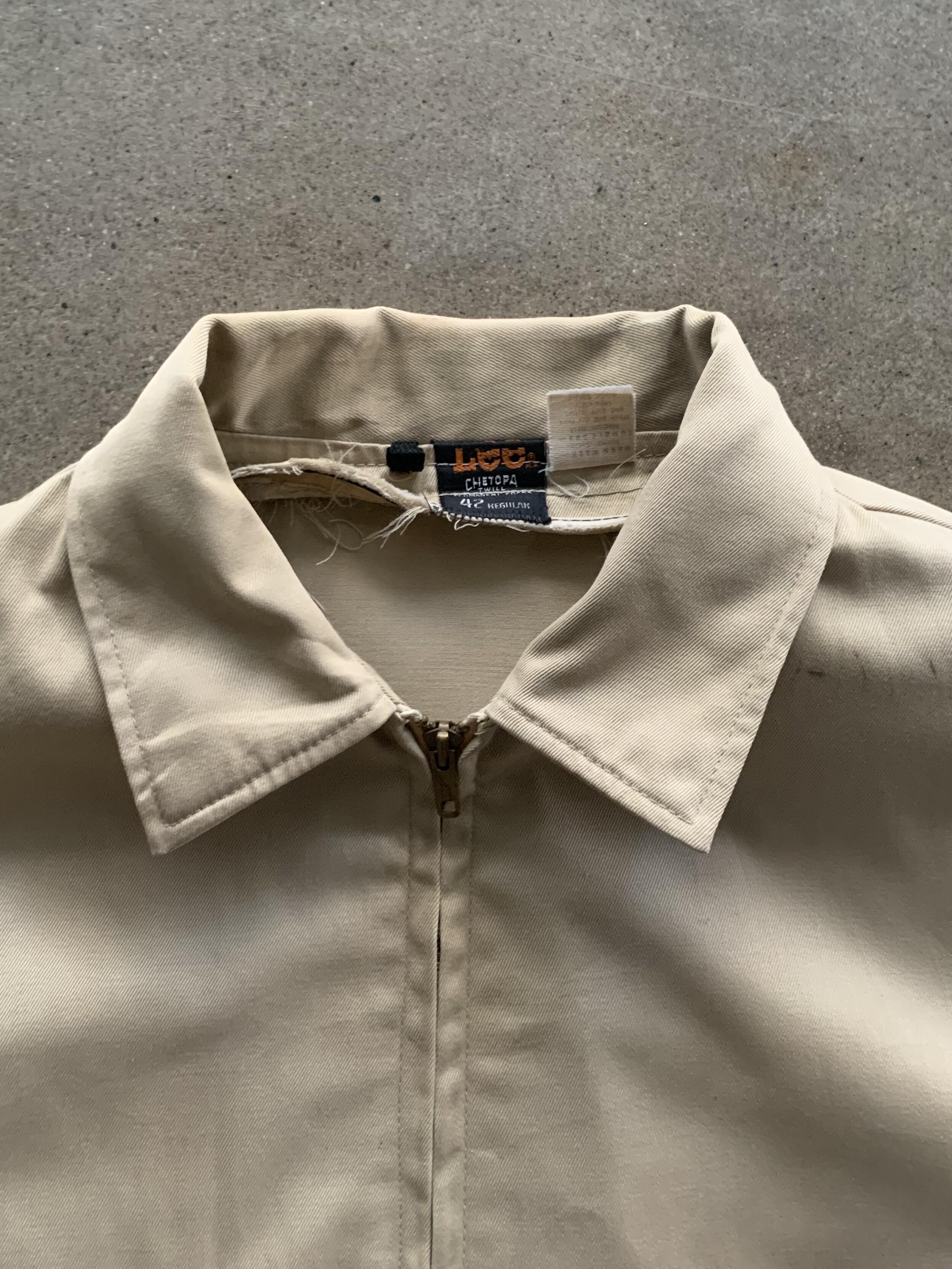 1970s Lee Chetopa Twill Work Jacket (Khaki) 6