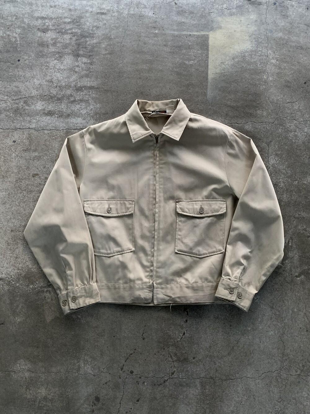 1970s Lee Chetopa Twill Work Jacket (Khaki) 5