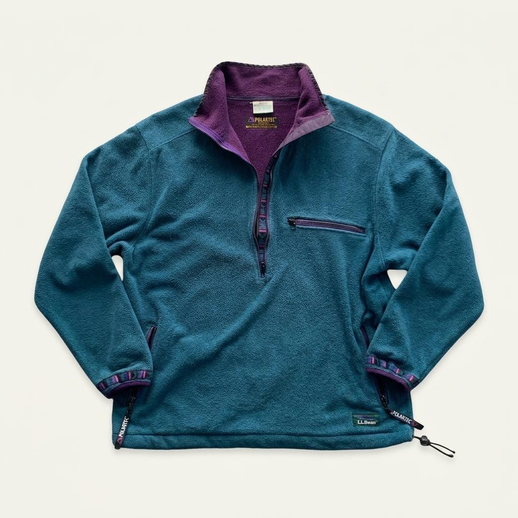 1990s L.L.Bean POLATEC Windproof Fleece Pullover 1