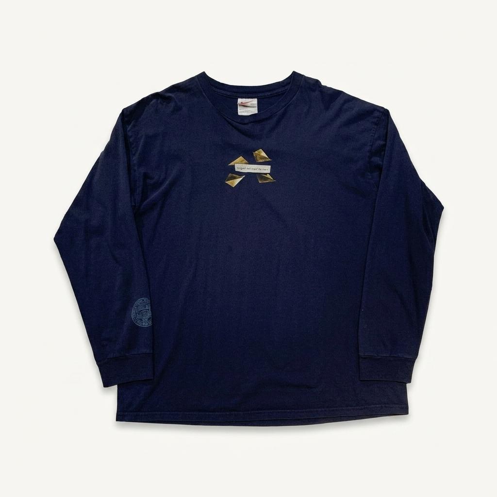 1990s NIKE Double Side Oriental Printed L/S