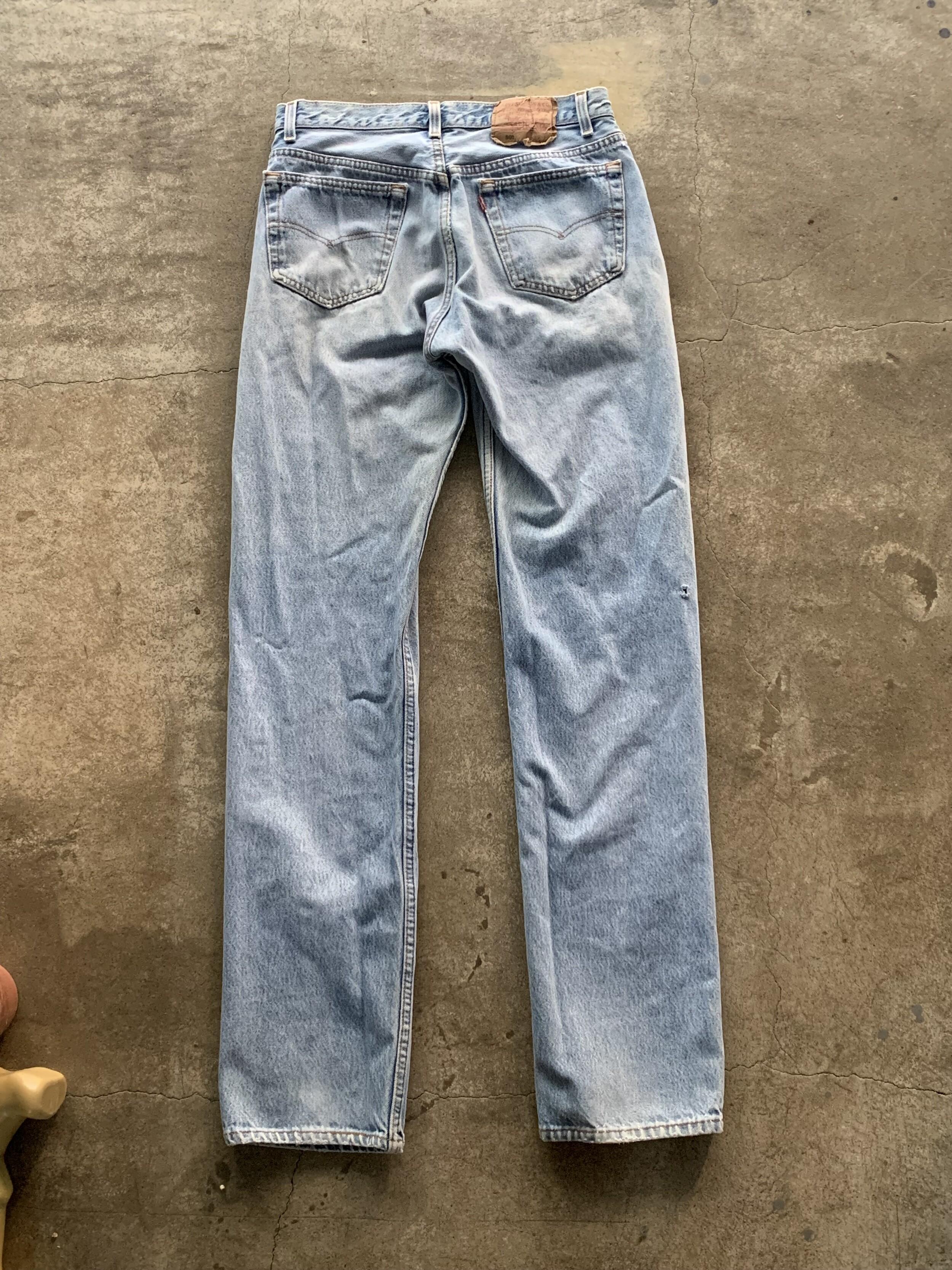 1990s Levi's 501 Distressed Denim Jeans (33x36) 6