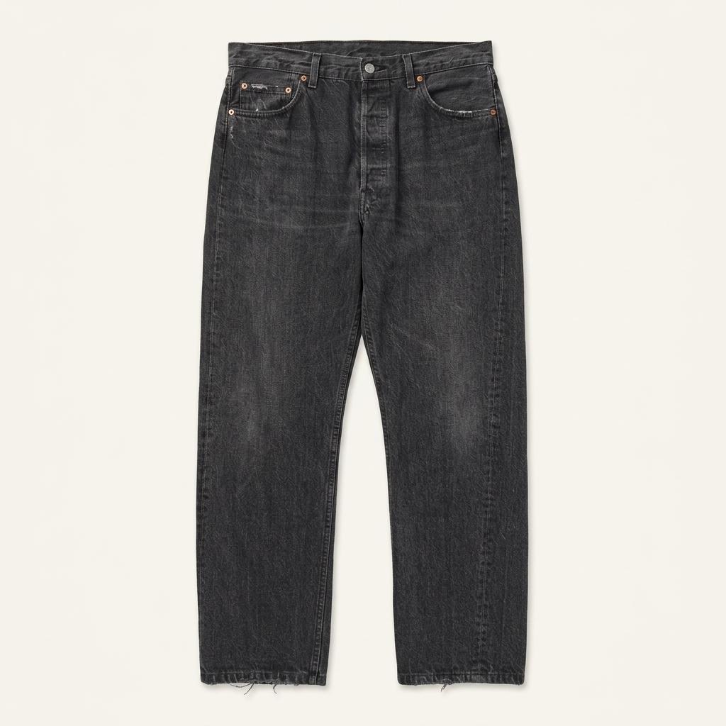 1990s Levi's 501 Black Denim Jeans (36X36)