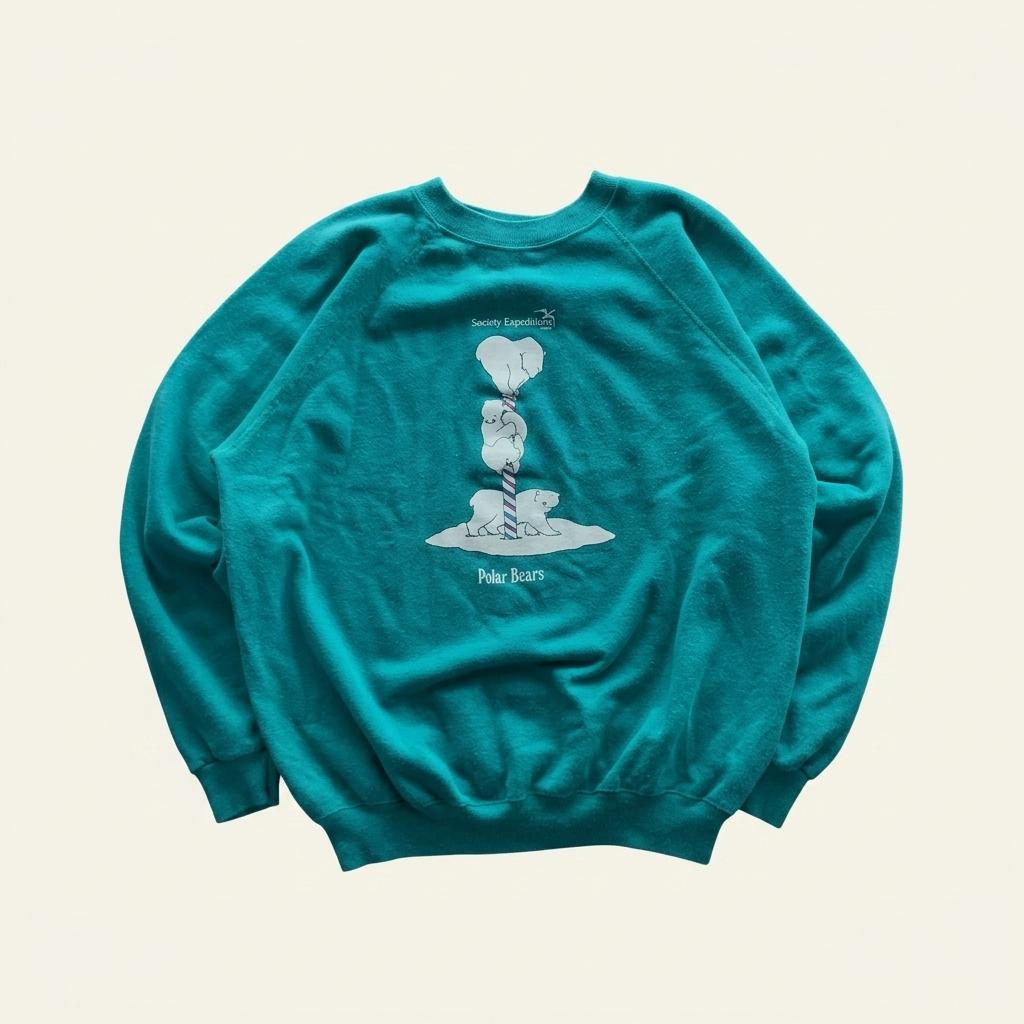 1990s Hanes Society Expedition Printed Sweatshirt 1