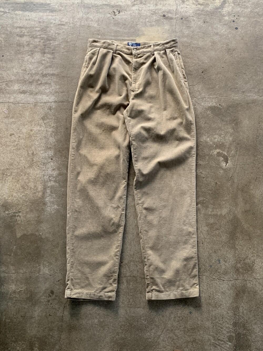 1990s Polo by RalphLauren Pleated Corduroy (34X34) 5